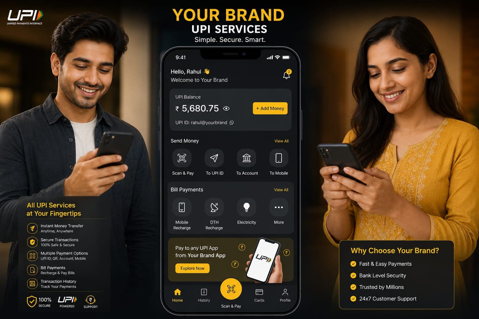 DONEZO white label mobile banking application